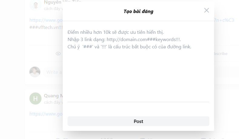 Các hình thức view từ Google về website